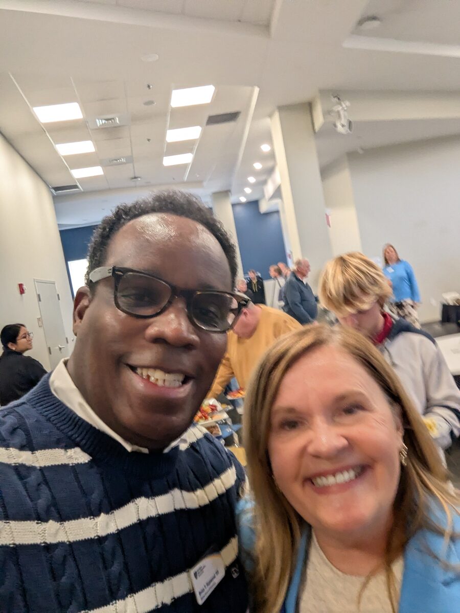 Brian T. Hammond with the President of Southern New Hampshire University